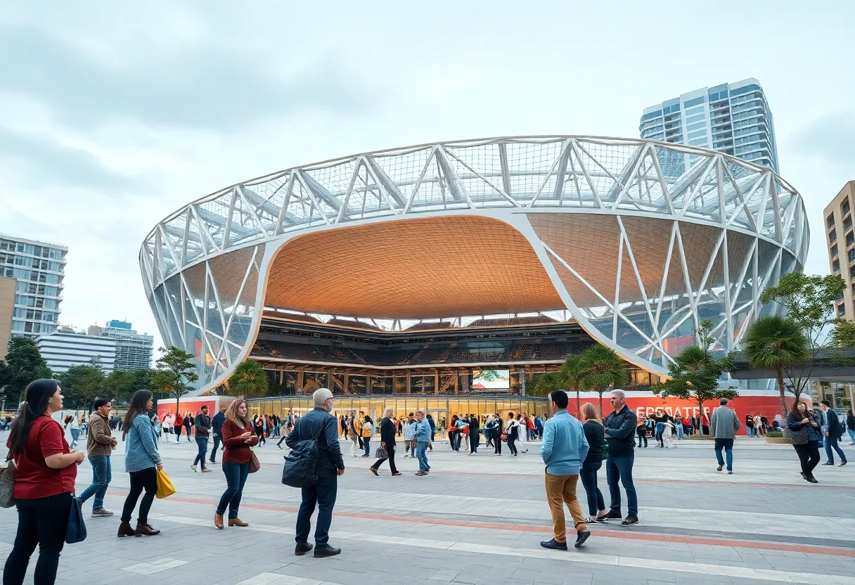 Conceptual design of a new sports arena in San Antonio