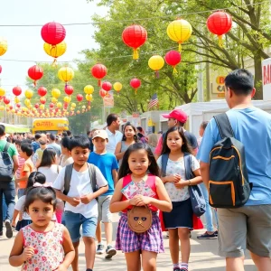 Families participating in San Antonio back-to-school events.