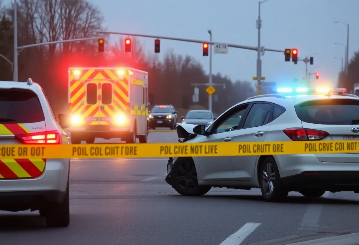 Emergency response at a collision scene in San Antonio
