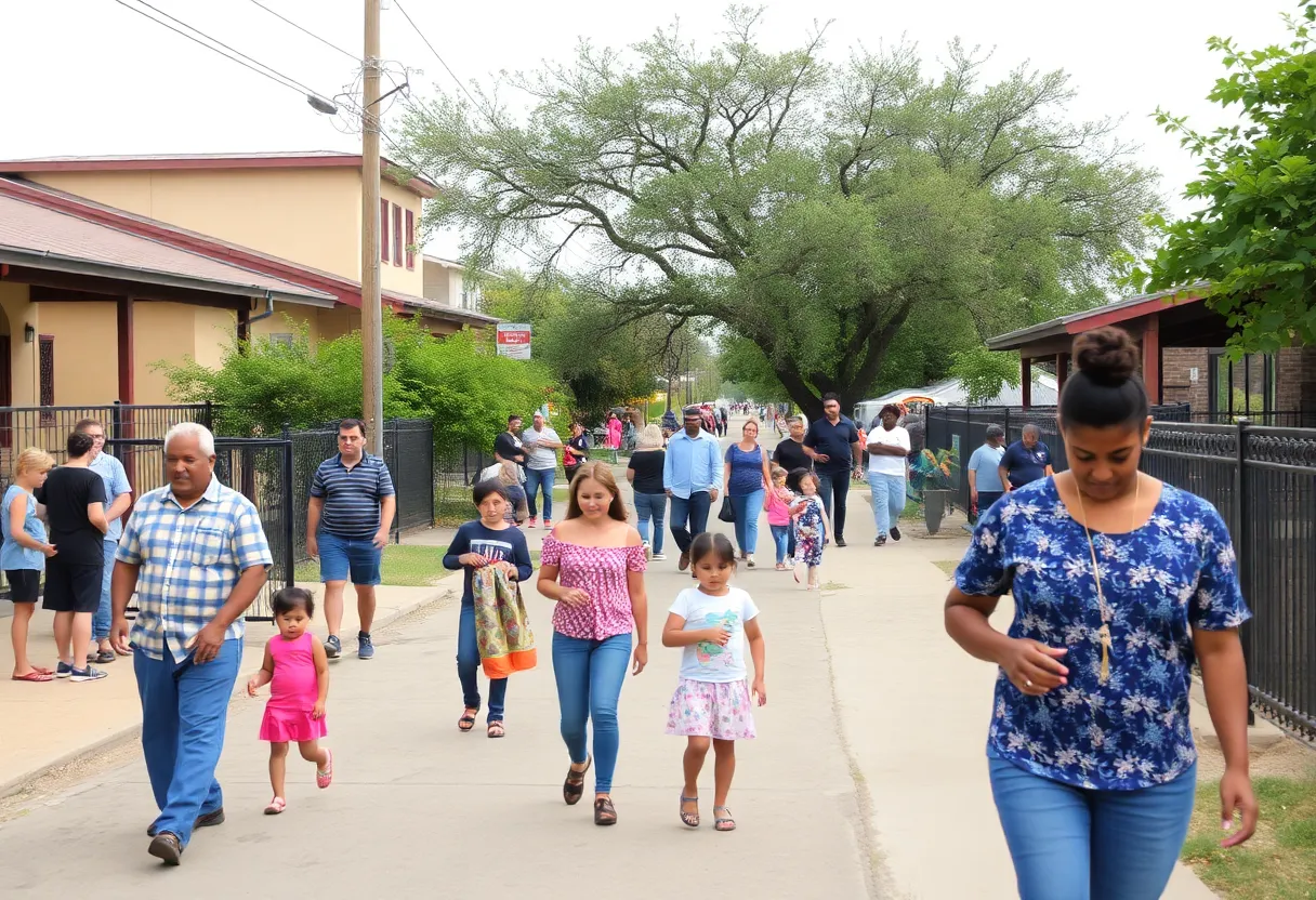 Community scene in San Antonio showcasing local activities and neighborhood life.