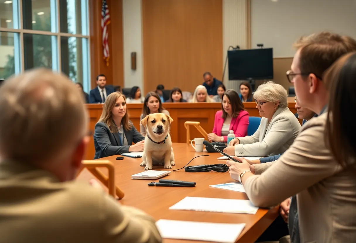San Antonio city council meeting about dog policy regulations