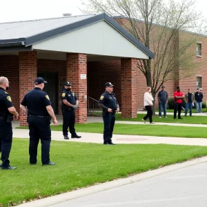 Increased security measures outside a San Antonio high school.