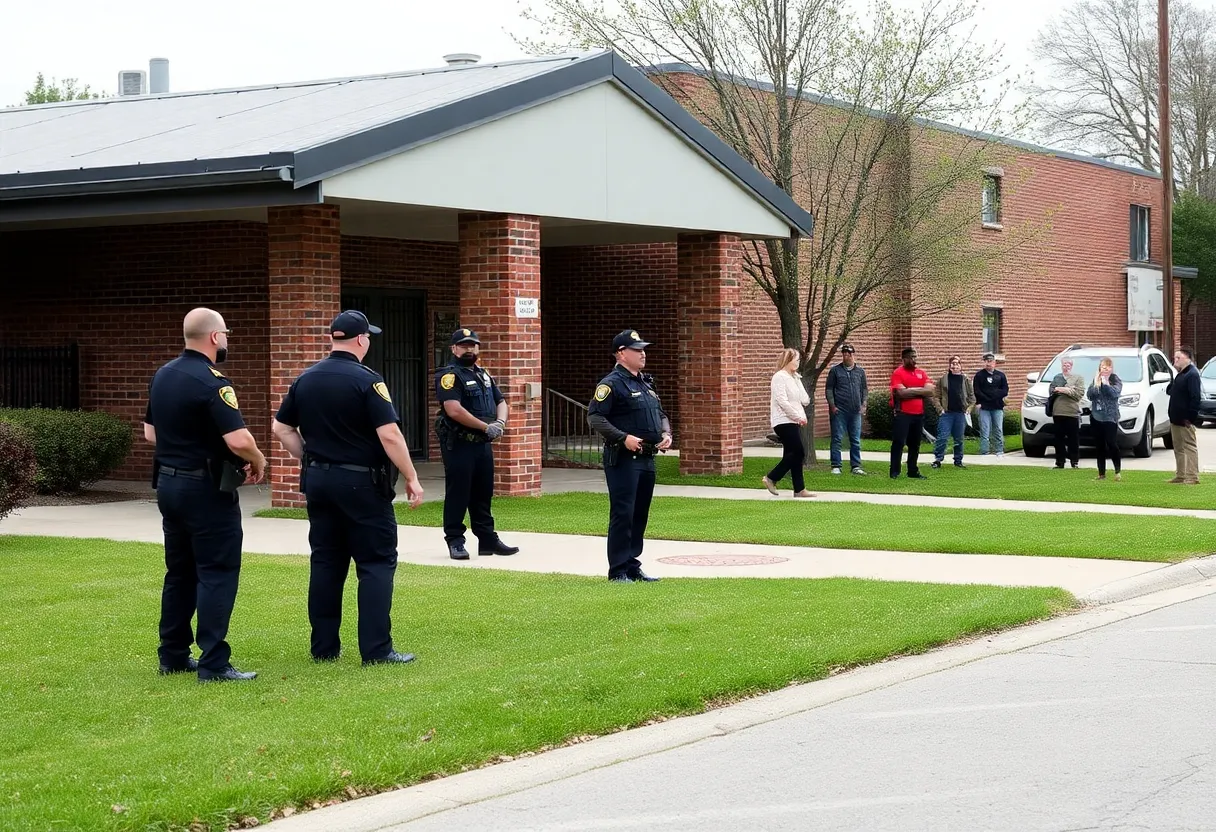 Increased security measures outside a San Antonio high school.