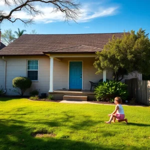 Calm San Antonio neighborhood at dusk