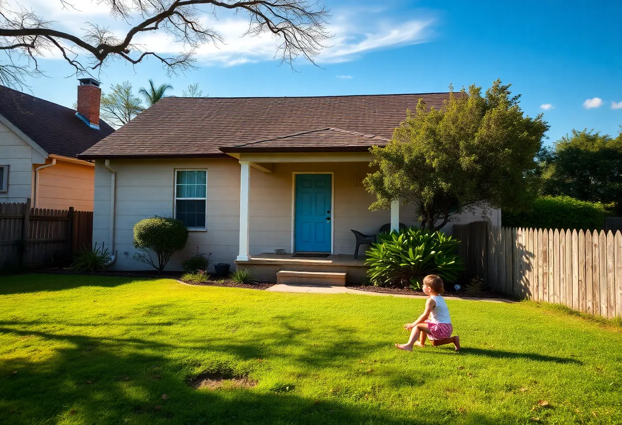 Calm San Antonio neighborhood at dusk