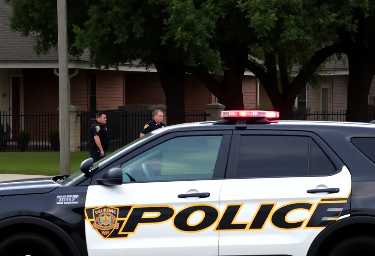 San Antonio police officers responding to a shooting incident