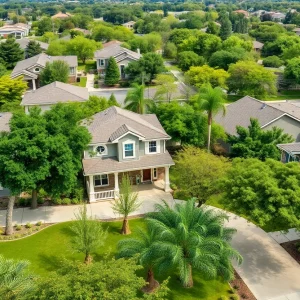 Modern homes in San Antonio neighborhood