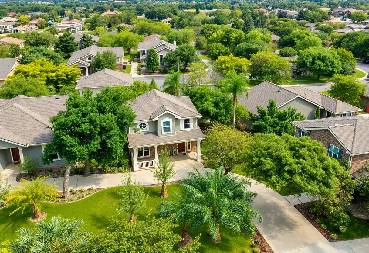 Modern homes in San Antonio neighborhood