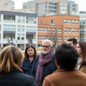 Parents discussing educational choices following school closures