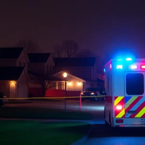 Emergency services responding to a stabbing incident in a San Antonio neighborhood.