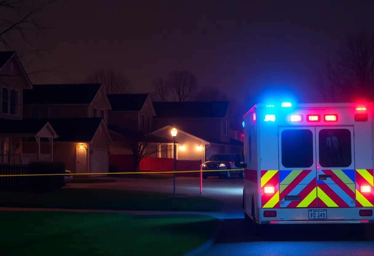 Emergency services responding to a stabbing incident in a San Antonio neighborhood.