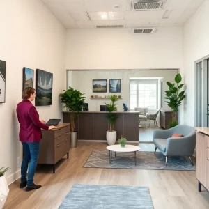 Interior of Sell Your San Antonio House office with a focus on customer service.