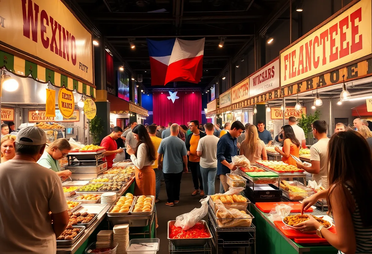 Crowd enjoying food at the Texas Eats Food Festival
