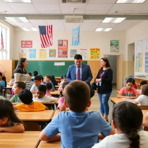 Students engaged in learning in a Texas classroom