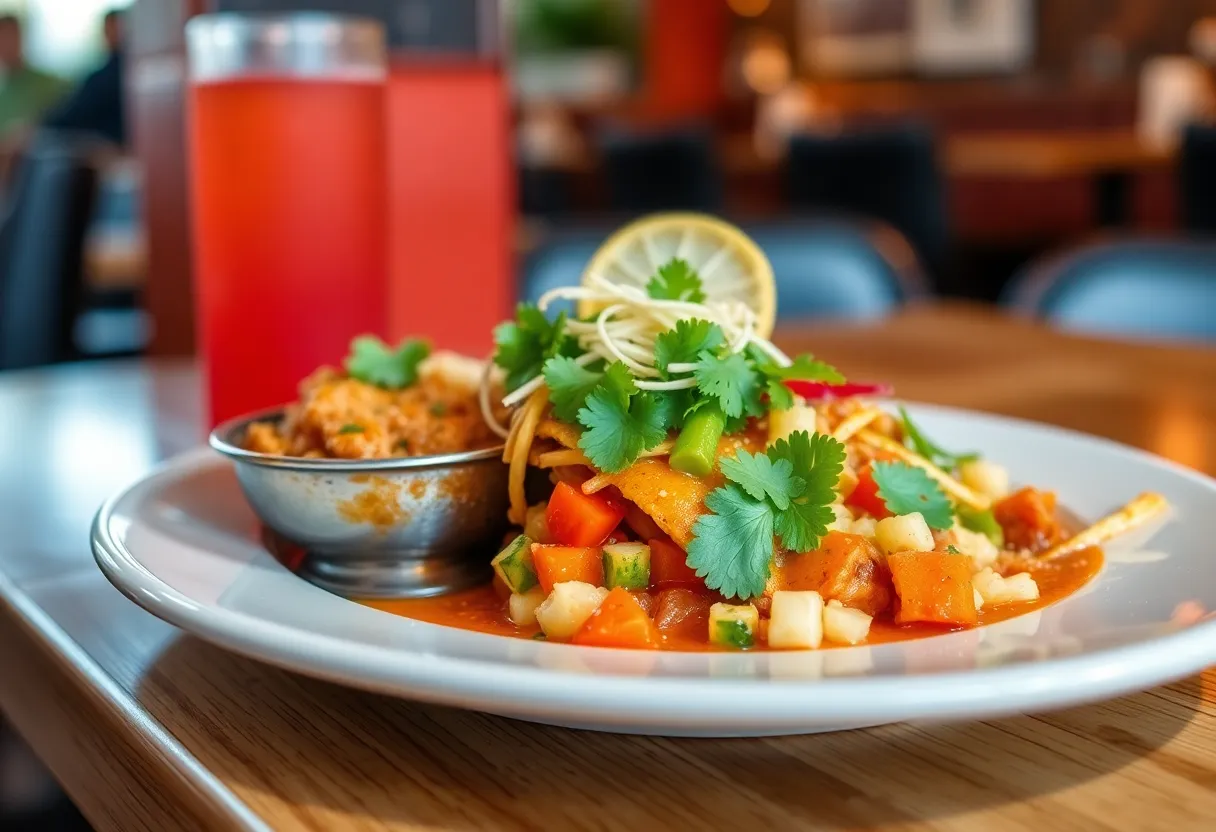 Modern Mexican cuisine dish from Tulum Mexican Cuisine