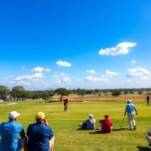 Golfers competing at the U.S. Senior Amateur in Texas