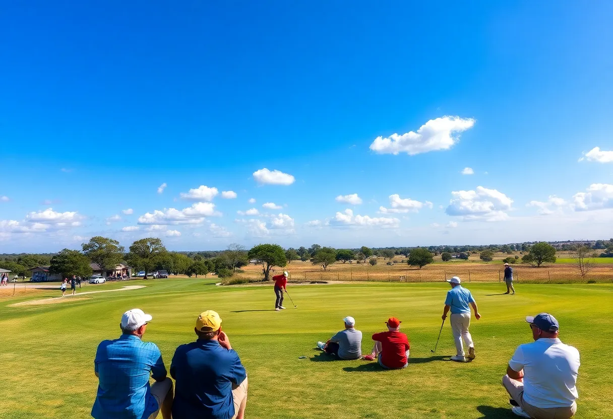 Golfers competing at the U.S. Senior Amateur in Texas