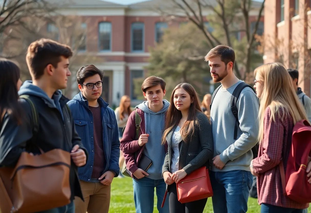 Students expressing concern about tuition increases at UT Austin
