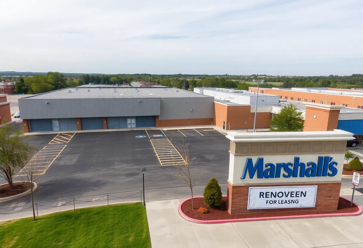 Closed Whataburger University with Marshalls renovation signs