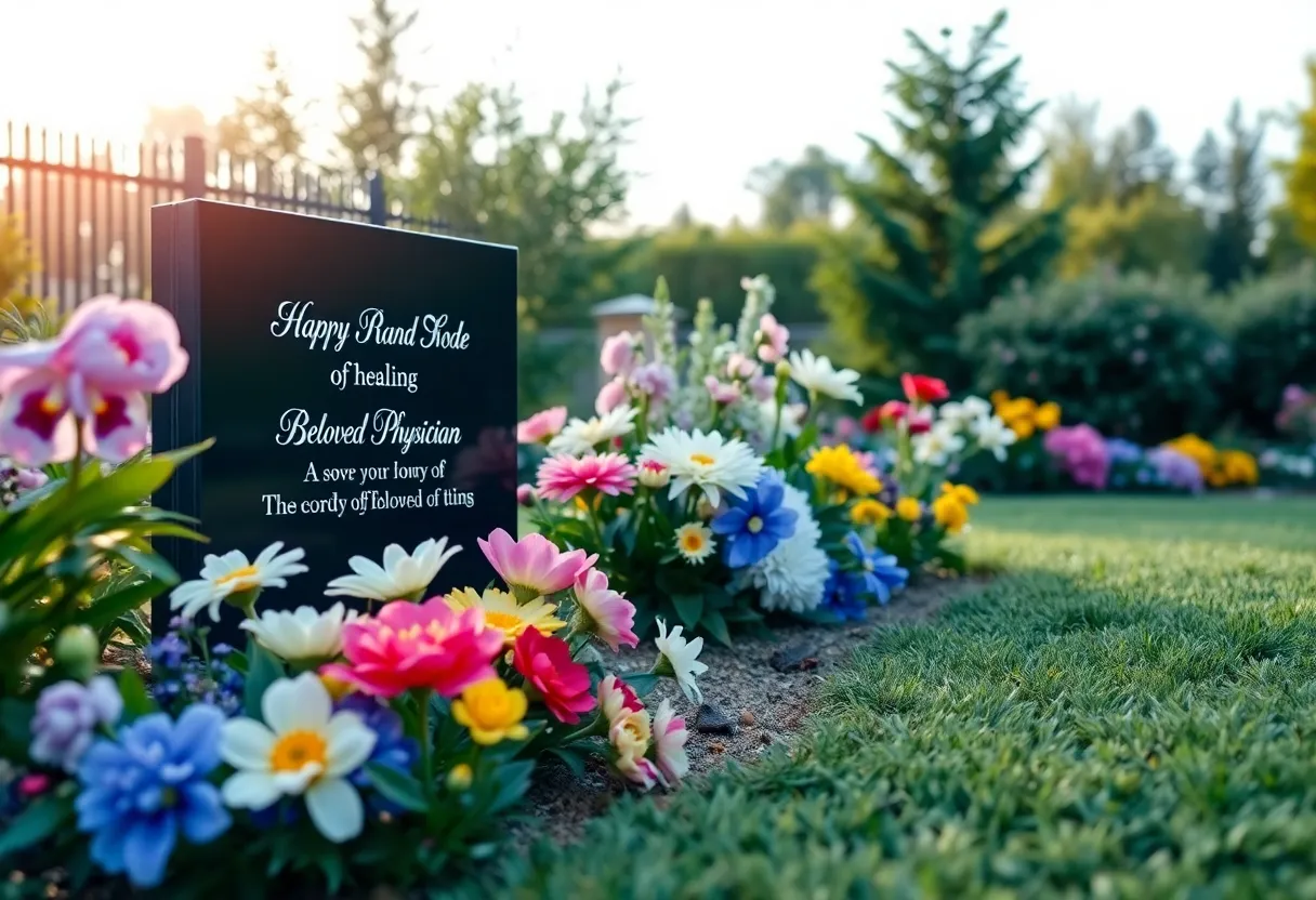 Memorial garden dedicated to Dr. Sam Stanley Miller