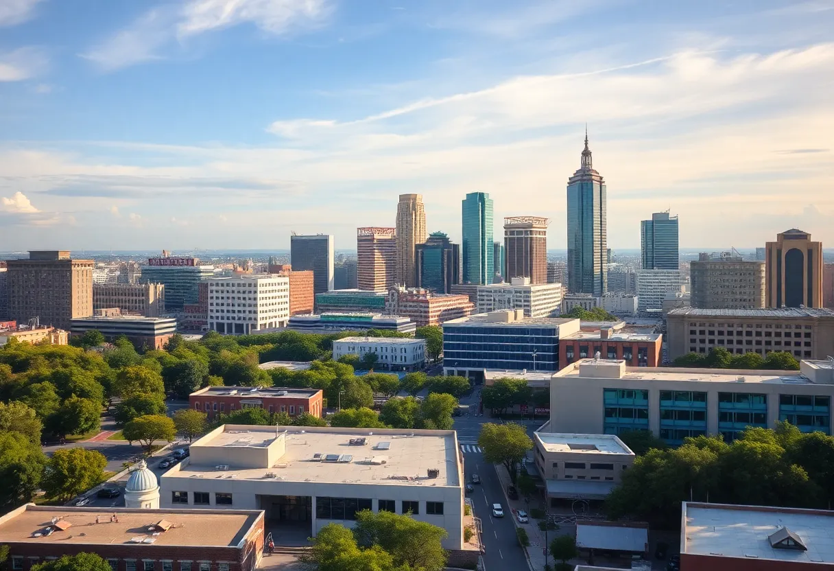 San Antonio skyline with new university developments