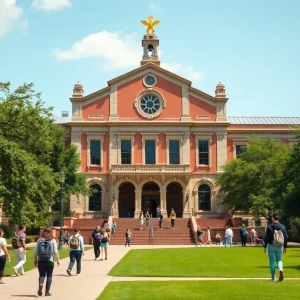 Trinity University beautiful campus in San Antonio, Texas.