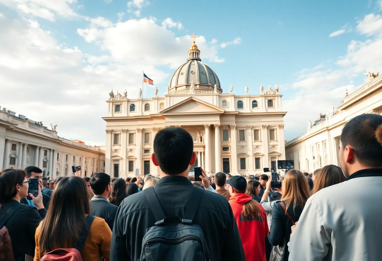 Event with Catholic influencers at Vatican with digital elements