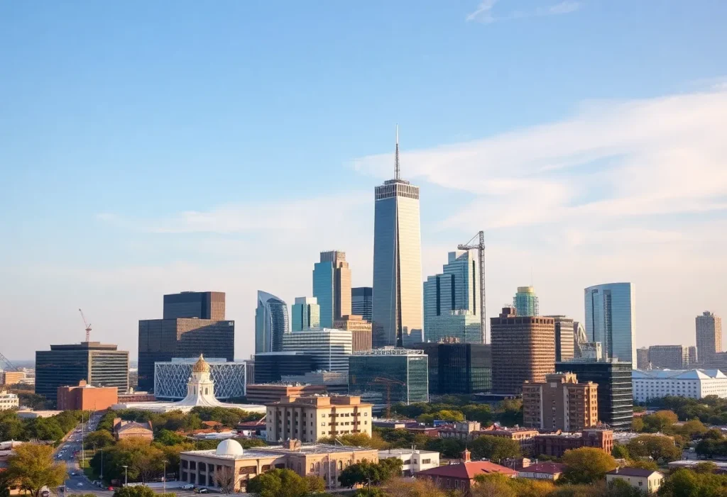 Skyline view of Dallas, Texas