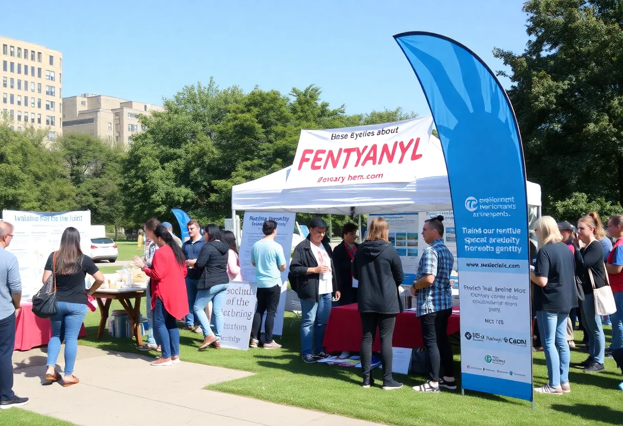 Community members gathered at the Fentanyl Awareness Walk in San Antonio.