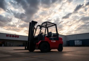 H-E-B warehouse scene depicting emergency response