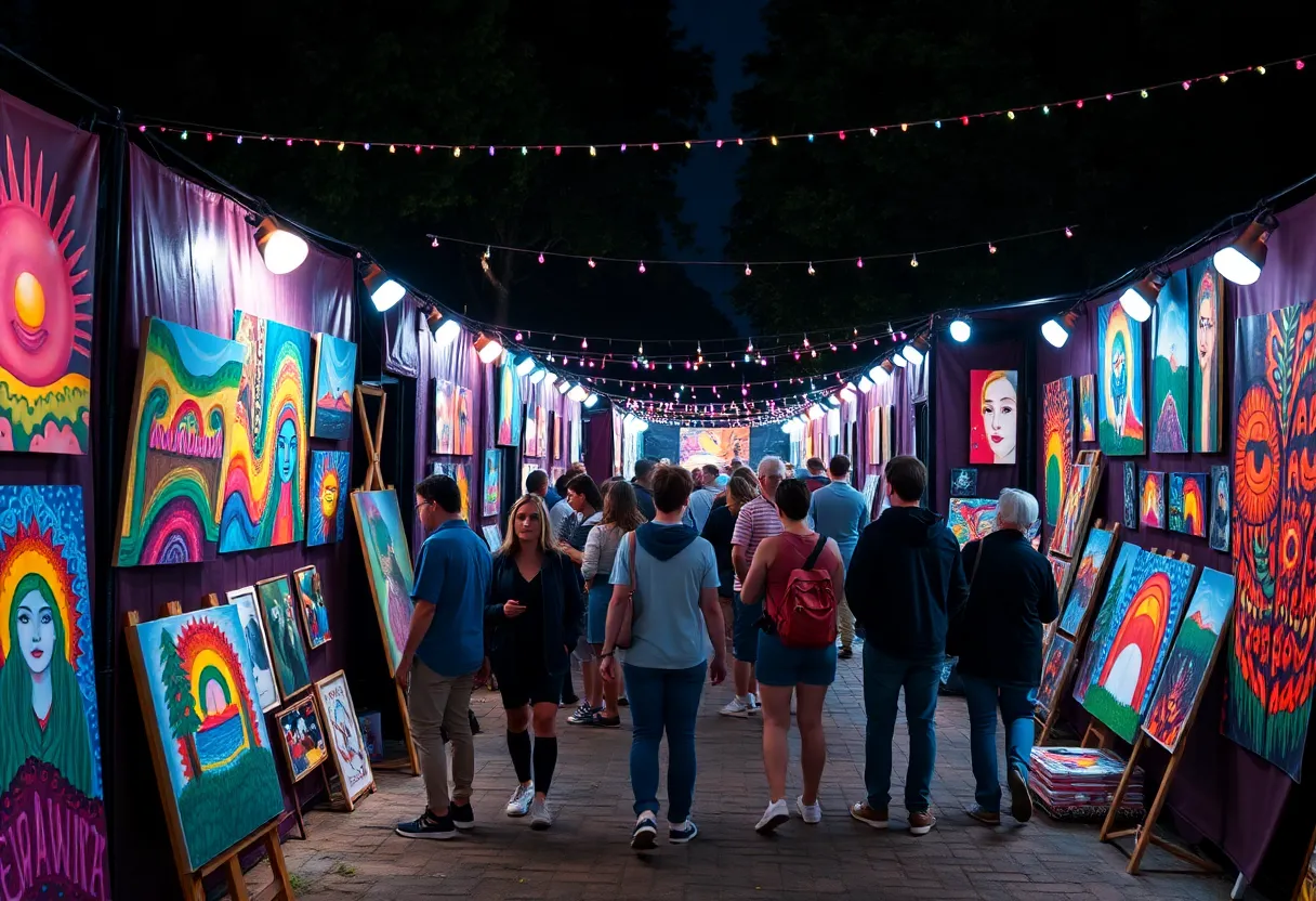 Luminaria Contemporary Arts Festival showcasing artworks