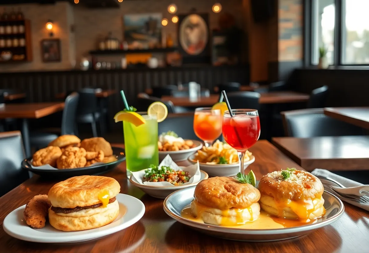 Farewell brunch at Mash'D restaurant in San Antonio