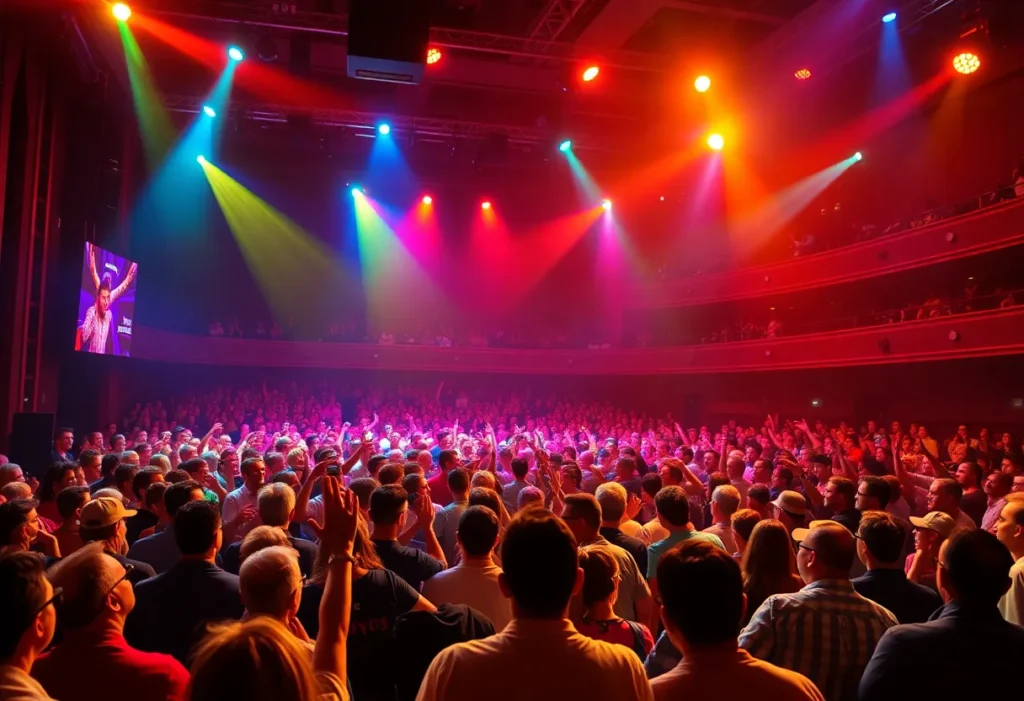 Michael McIntyre performing live on stage