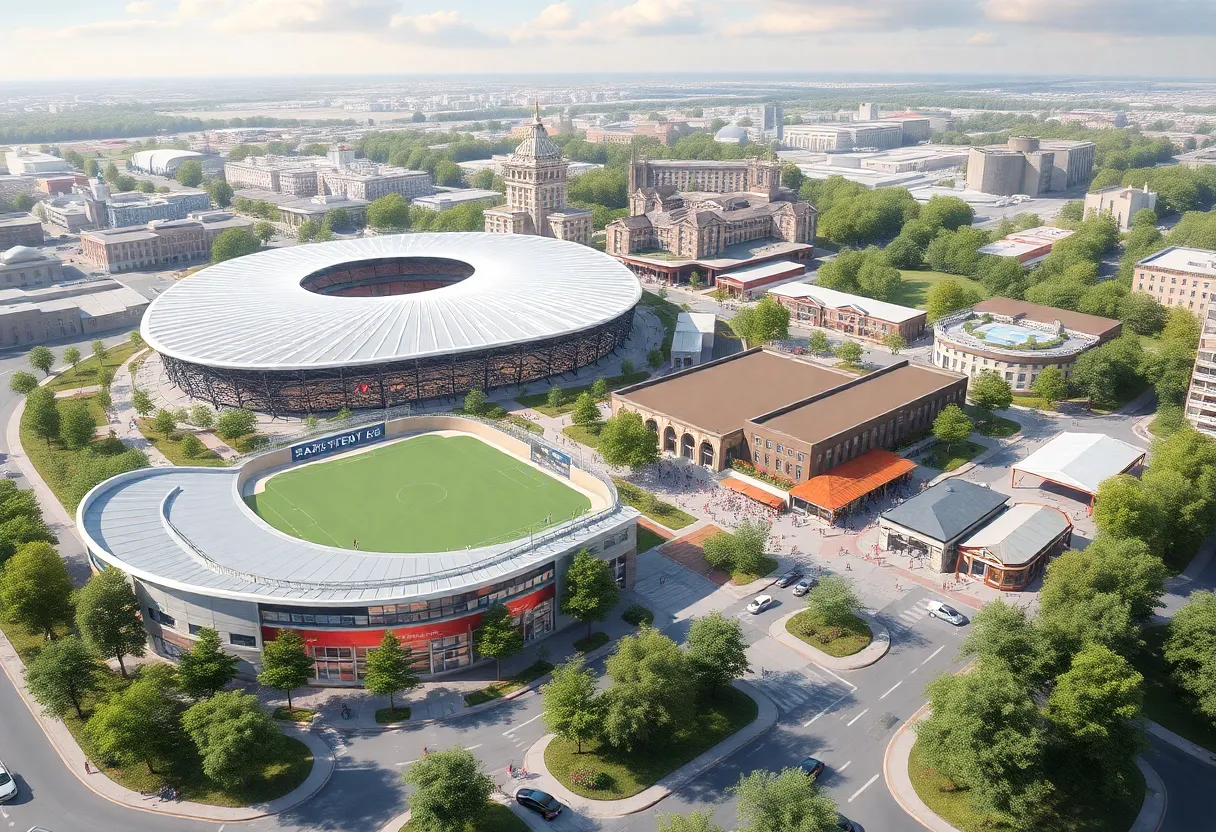 Conceptual design of Project Marvel sports and entertainment district