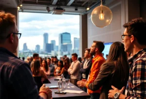 Entrepreneurs pitching ideas at San Antonio Startup Week