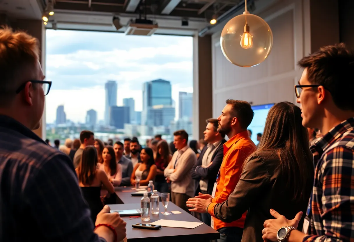 Entrepreneurs pitching ideas at San Antonio Startup Week