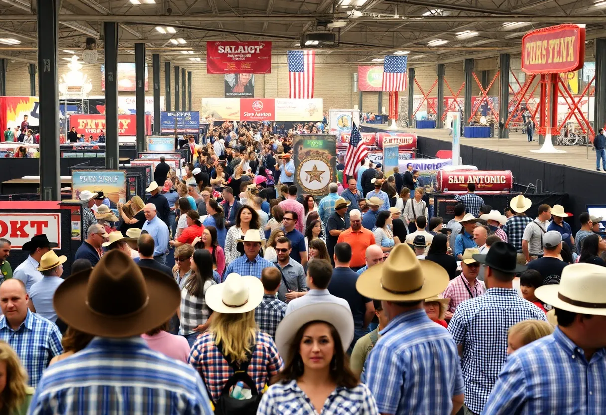 Crowds at the San Antonio Stock Show and Rodeo event