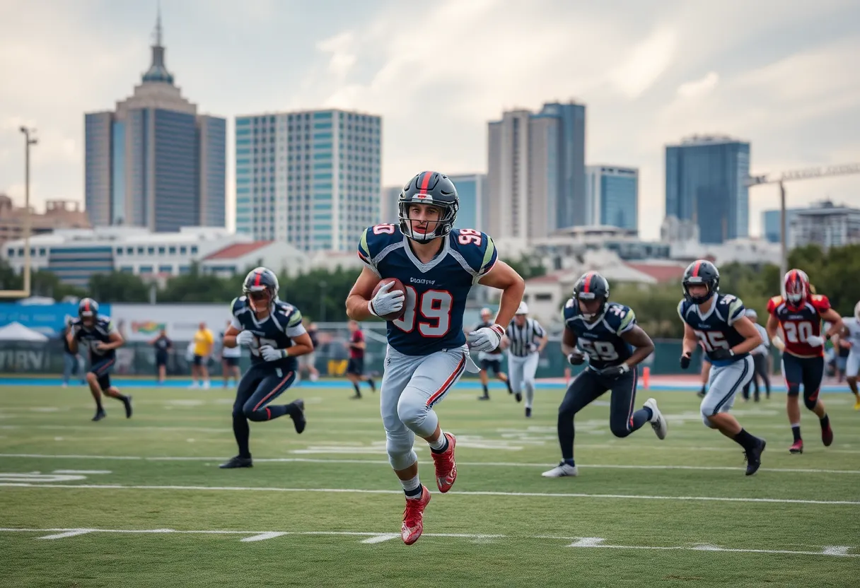 San Antonio Toros team playing football