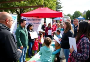 Participants gather at the Soles Walking 4 Souls Fentanyl Awareness Walk in San Antonio