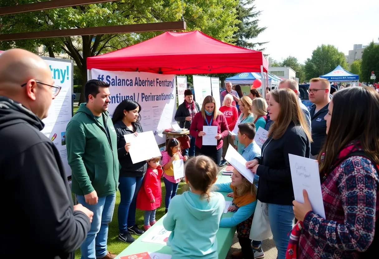 Participants gather at the Soles Walking 4 Souls Fentanyl Awareness Walk in San Antonio