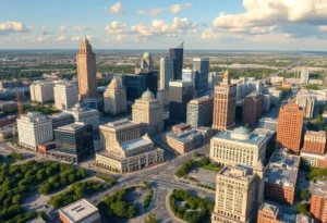 Artist's rendering of new sports and entertainment district in San Antonio.