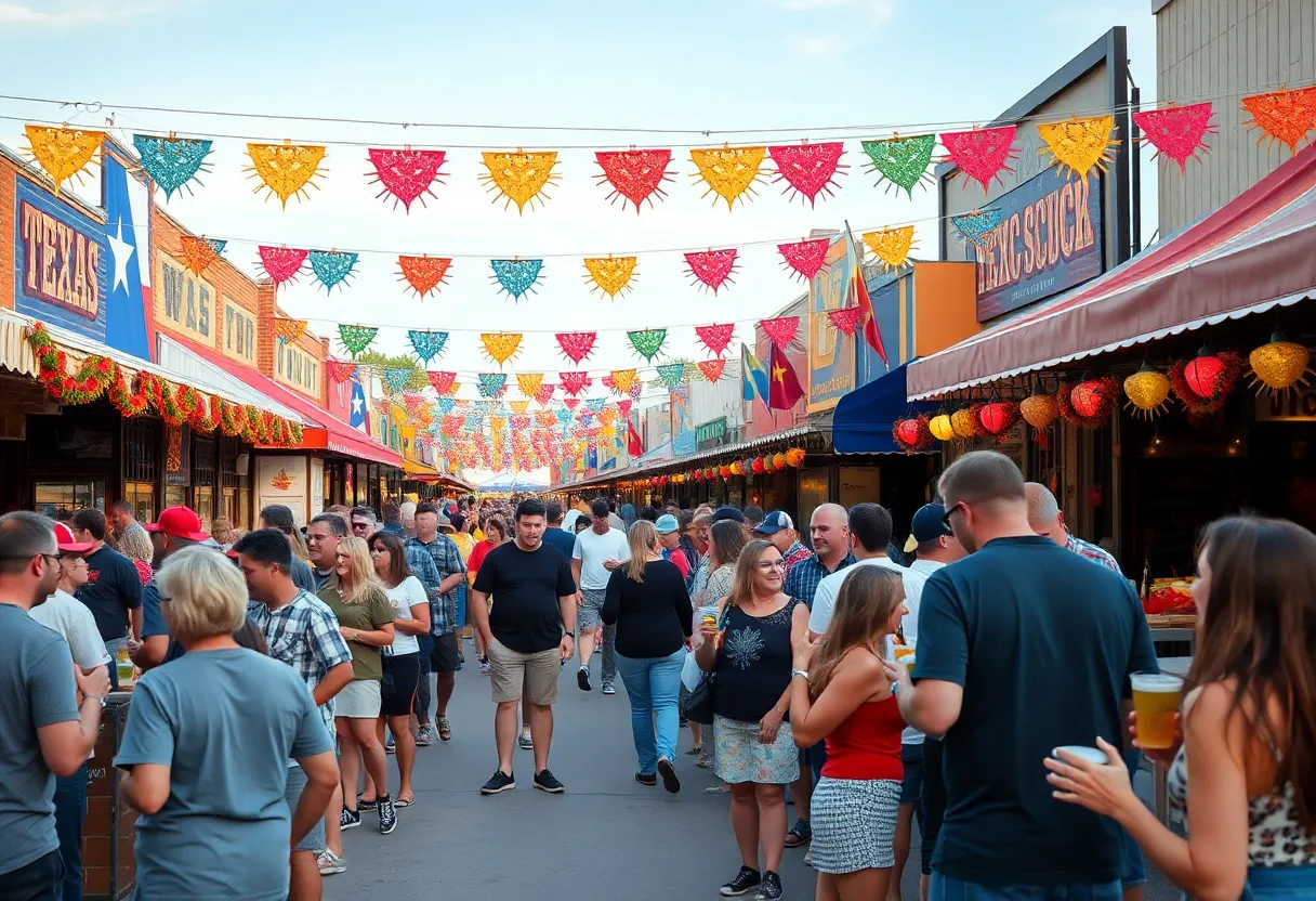 Texas festival attendees enjoying a lively atmosphere