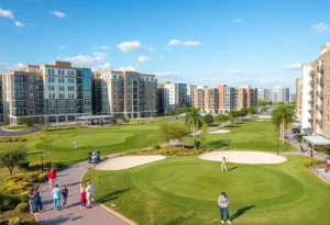 Groundbreaking ceremony for The Merc development with an 18-hole golf course concept.