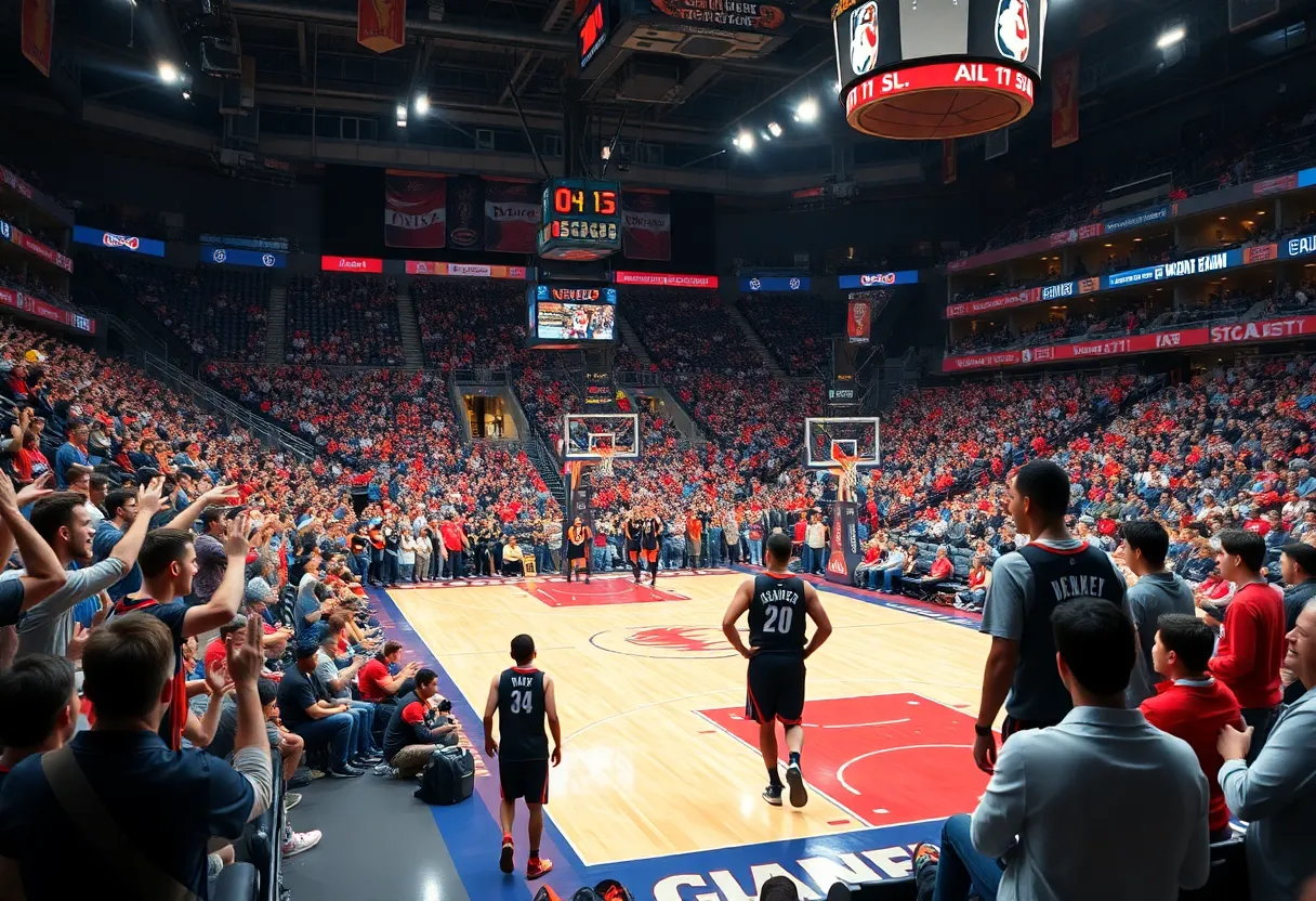 Preseason basketball matchup between Utah Jazz and San Antonio Spurs