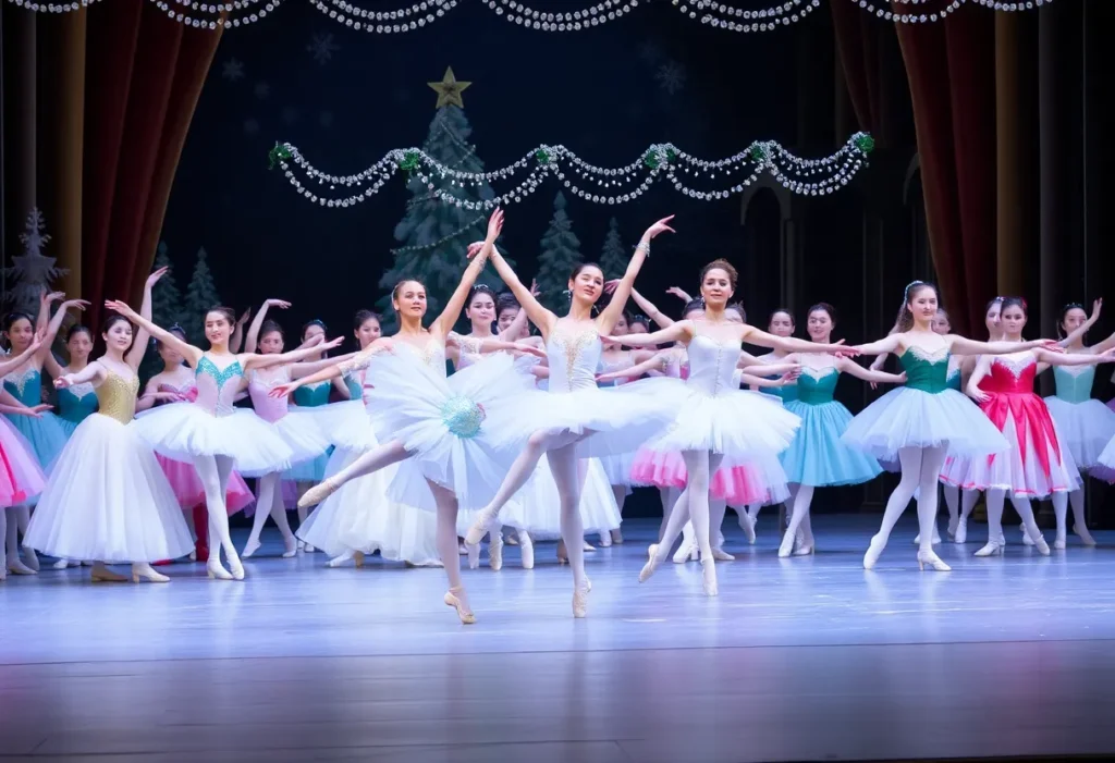 Scene from The Nutcracker ballet performance by Ballet San Antonio.