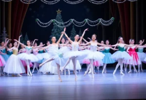 Scene from The Nutcracker ballet performance by Ballet San Antonio.