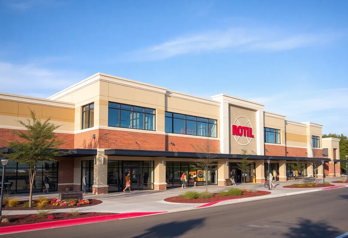 Rendering of Cottonwood Pointe Retail Center in San Antonio.