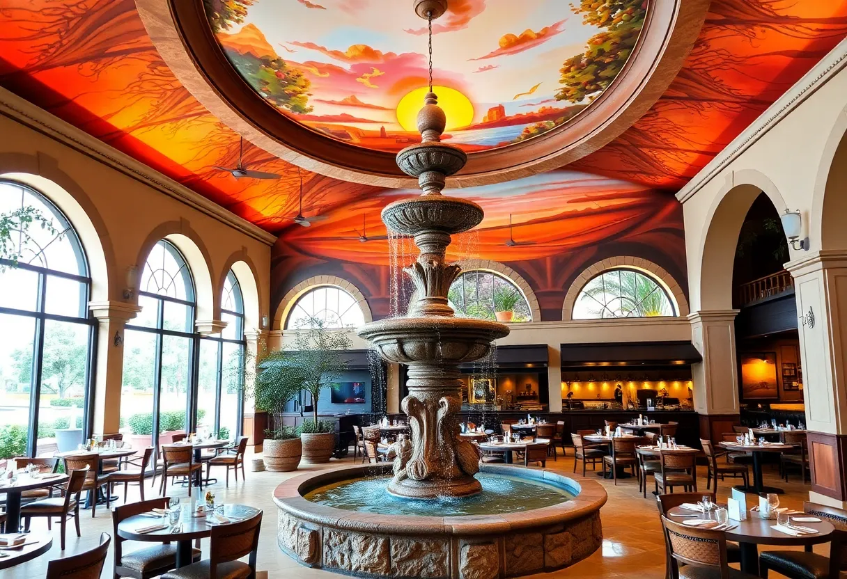 Interior of Esencia restaurant showcasing elegant design and decor