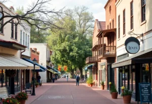 Historic Main Street in Fredericksburg, Texas