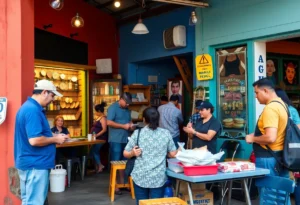 Local entrepreneurs engaging in business activities in San Antonio